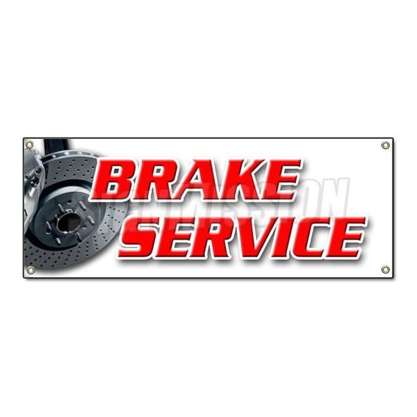 BRAKE SERVICE BANNER SIGN car auto repair disc disk a/c ac free check